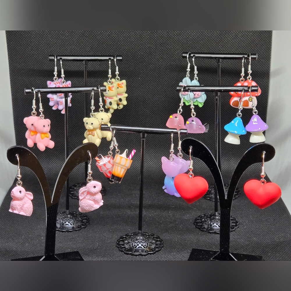 Acres of Cuteness earrings 12 pair Lot